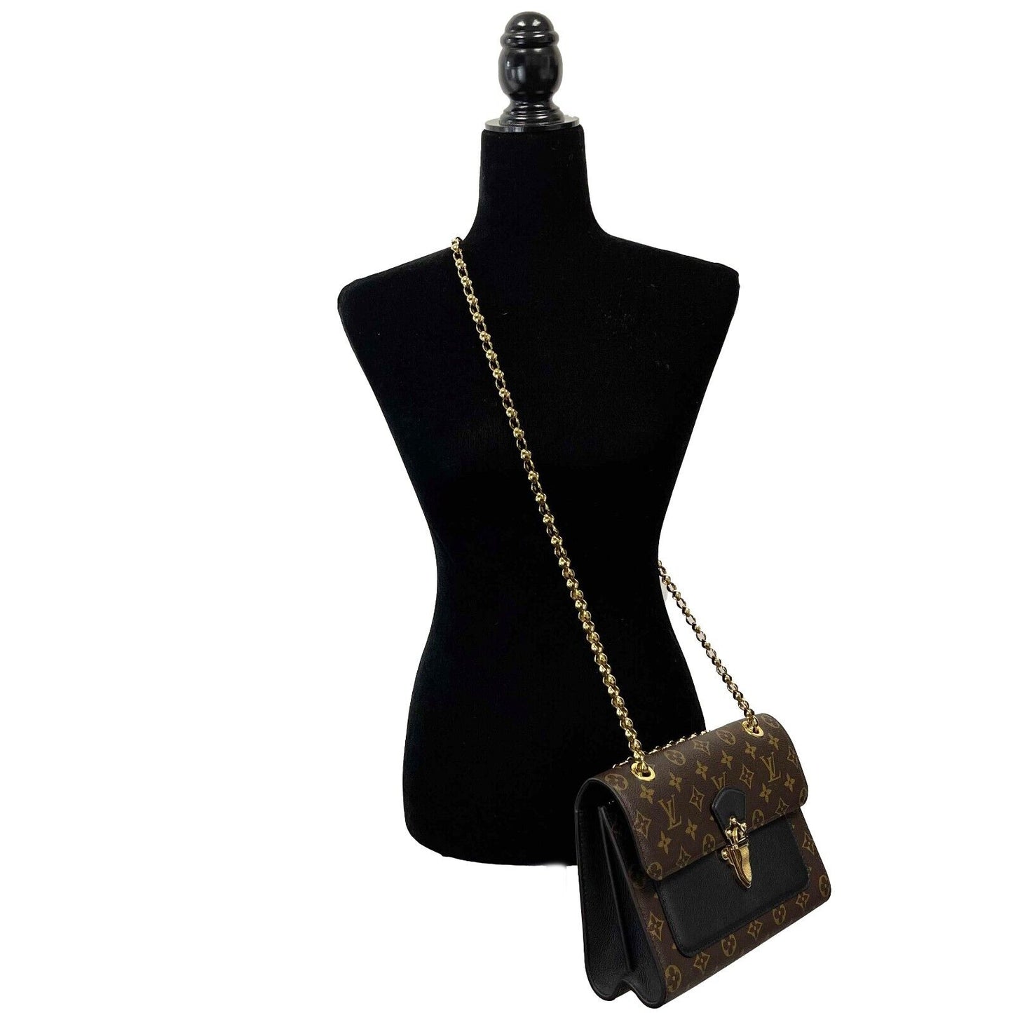 Louis Vuitton - Victoire Handbag Monogram Canvas and Leather Shoulder Bag