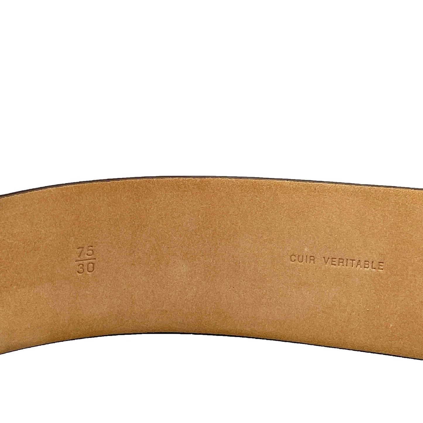 CHANEL - Jumbo Oval CC Logo Buckle Leather - Brown - 75-30 - Belt