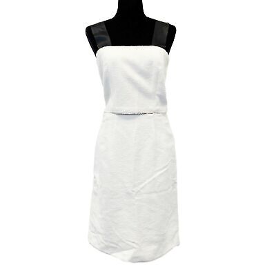 CHANEL - 1998 98P - Karl Lagerfeld Skirt Crop Top Set - White/ Black - 44 US 12