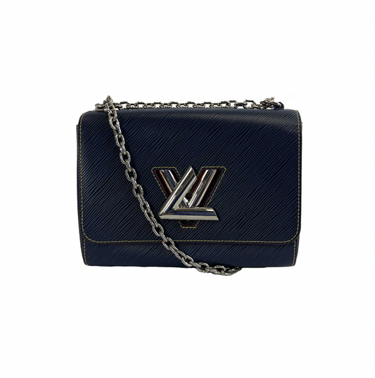 Louis Vuitton - Epi Leather Twist MM - Navy Blue, Red Shoulder Bag / Crossbody