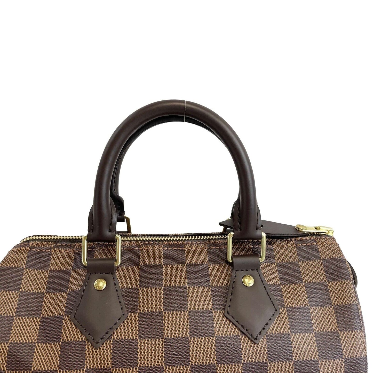 Louis Vuitton - NEW - Damier Ebene Speedy 25 - Brown Satchel / Top Handle