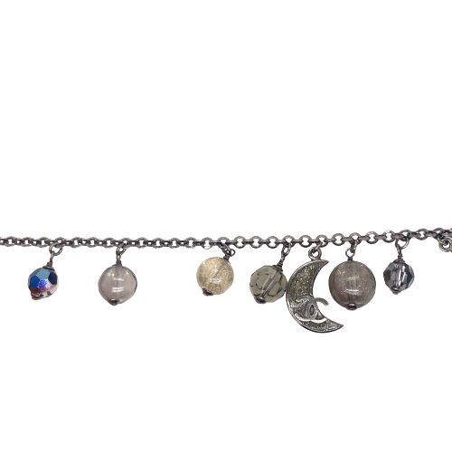 CHANEL - 08P Celestial CC Moon and Star Charm Necklace - Pristine!