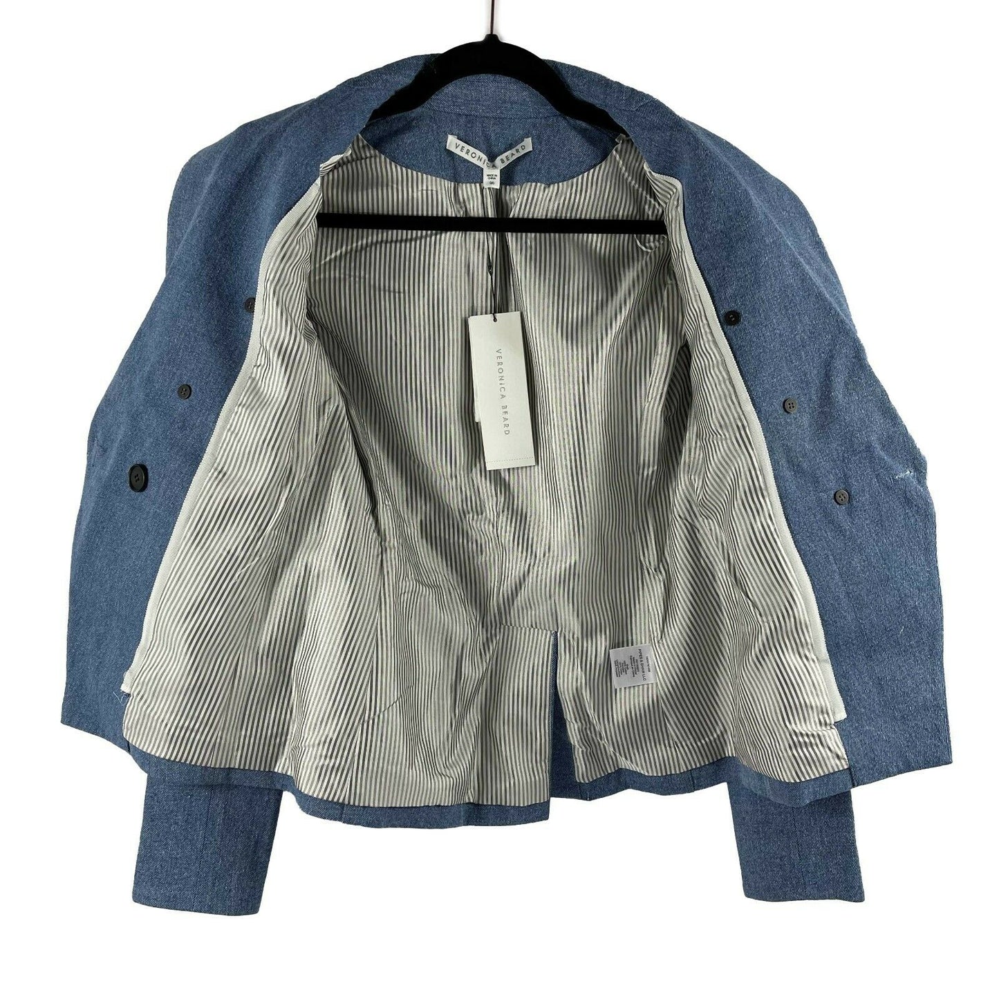 Veronica Beard - New w/ Tags - Caden Dickey Mid Blue Jacket - Size 00