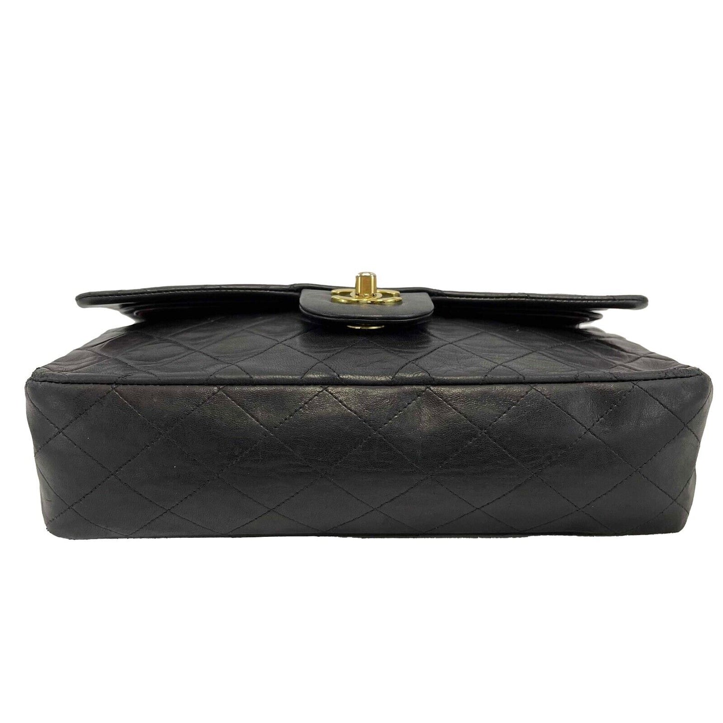 Chanel - Vintage Classic Double Flap Medium CC Black Shoulder Bag
