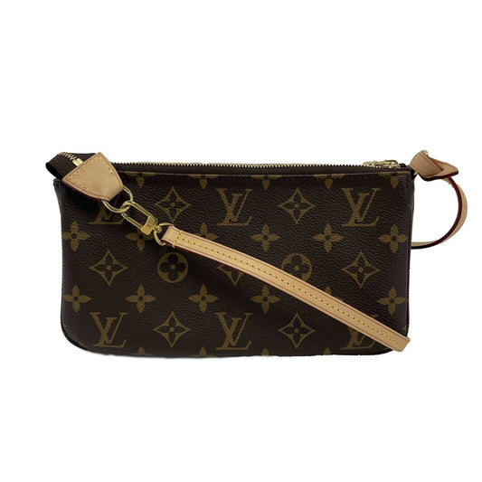 Louis Vuitton - NEW KIT Brown Monogram Pochette Shoulder Bag w/ Removable Strap