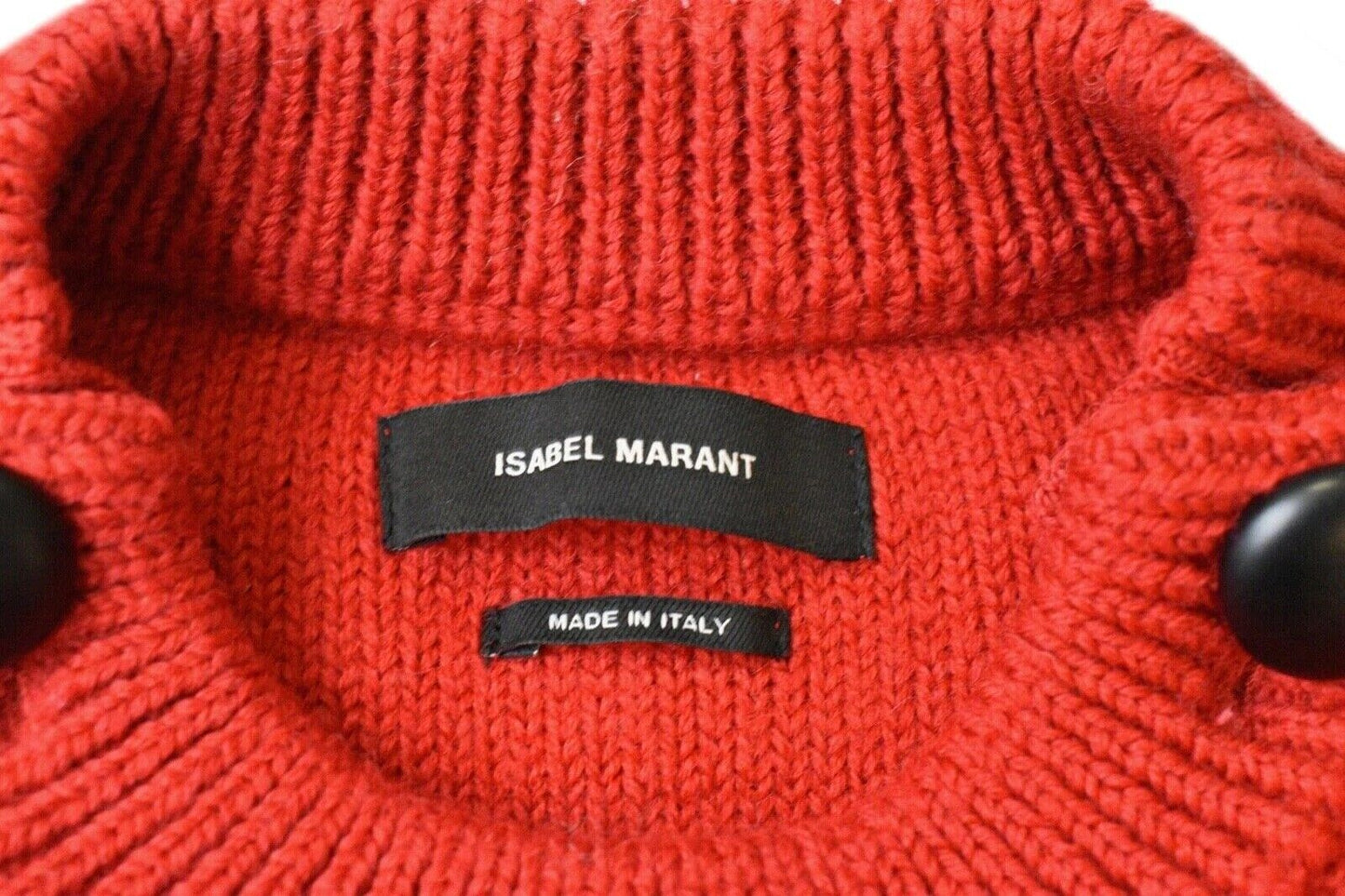 Isabel Marant - Red Dustin Cable-Knit Wool Sweater - Size 36/ US S