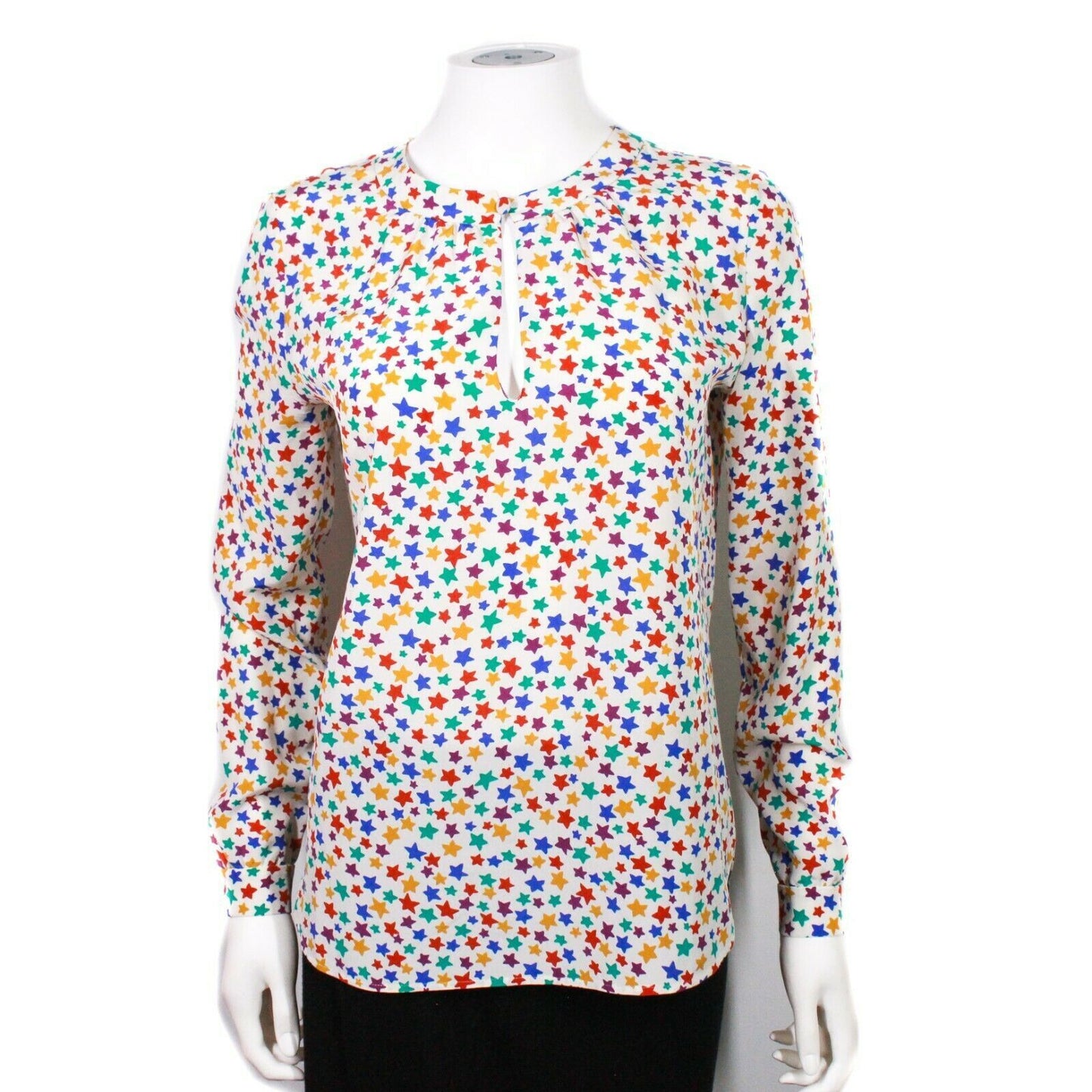 Saint Laurent - Hedi Slimane Rainbow Star Long Sleeve Top