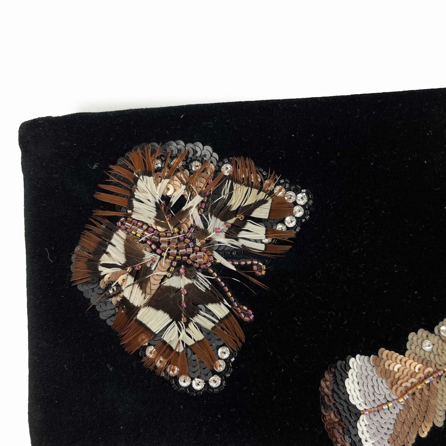 CHANEL - NEW 2015 Velvet Embellished Butterfly Minaudiere Black CC Clutch