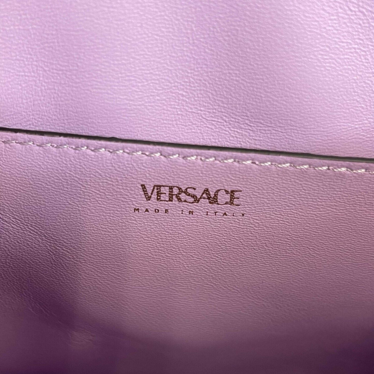 Versace - New Women's La Medusa Small Pink Top Handle w / leather & Chain Straps