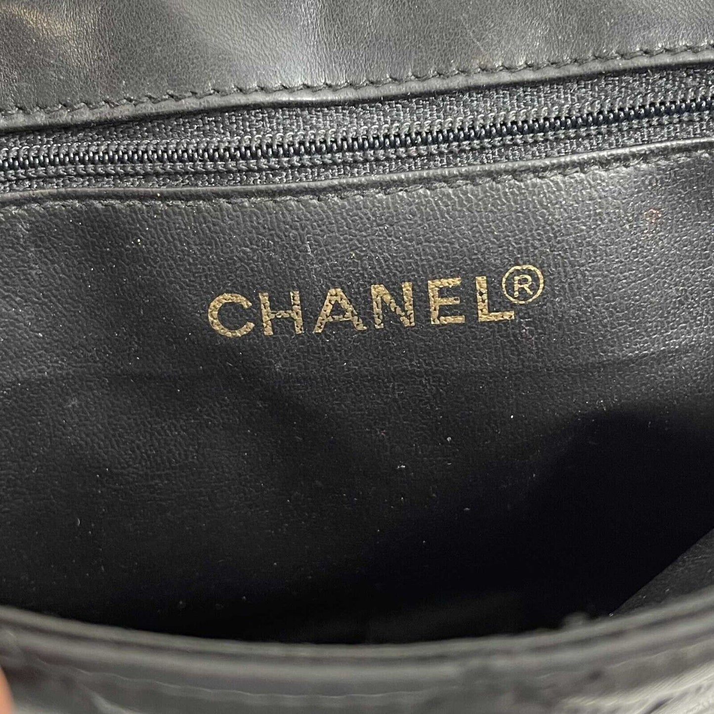 Chanel - Vintage Chanel Quilted Smal Black Leather Flap Crossbody