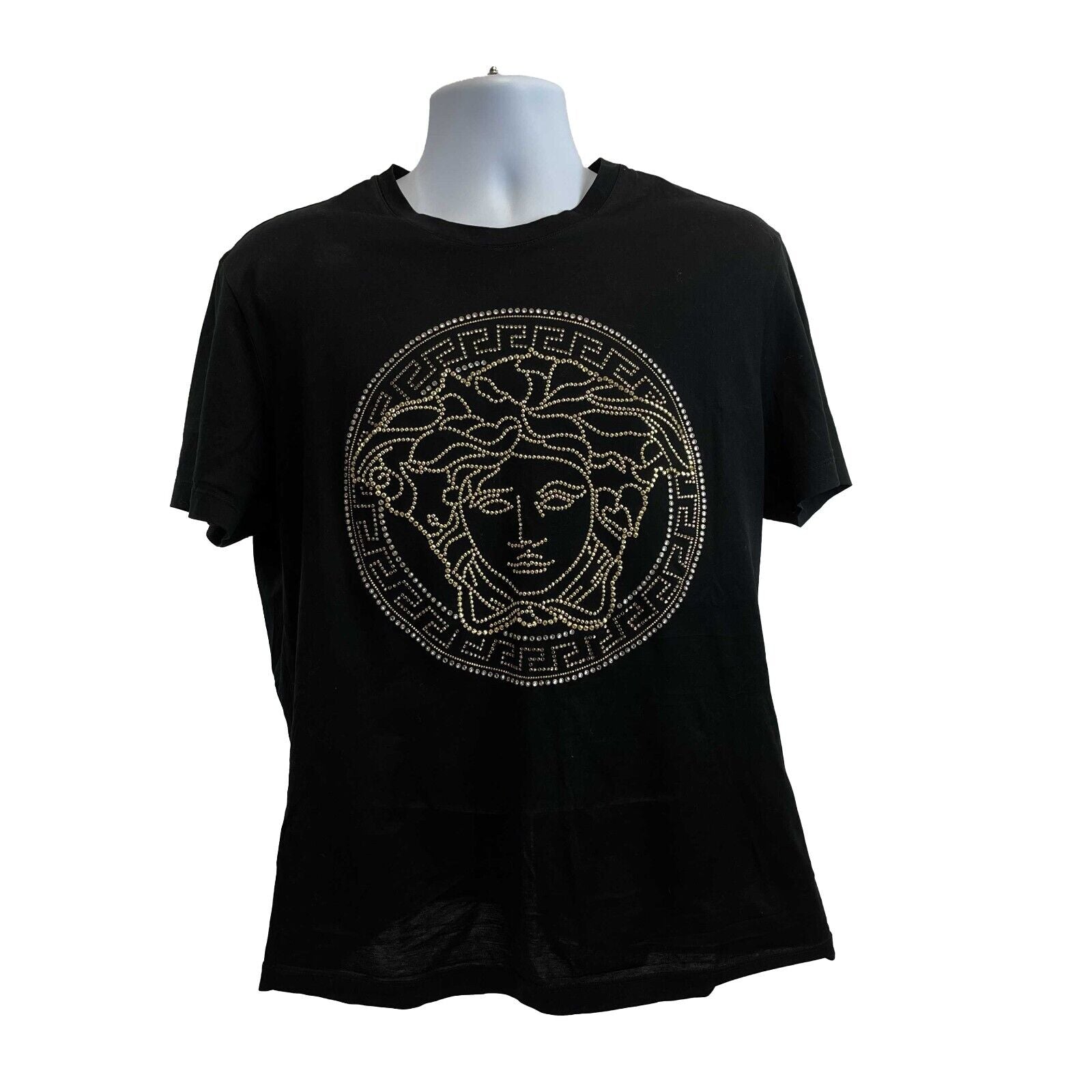 Versace - Embellished Medusa Taylor fit tee Crystals T-Shirt