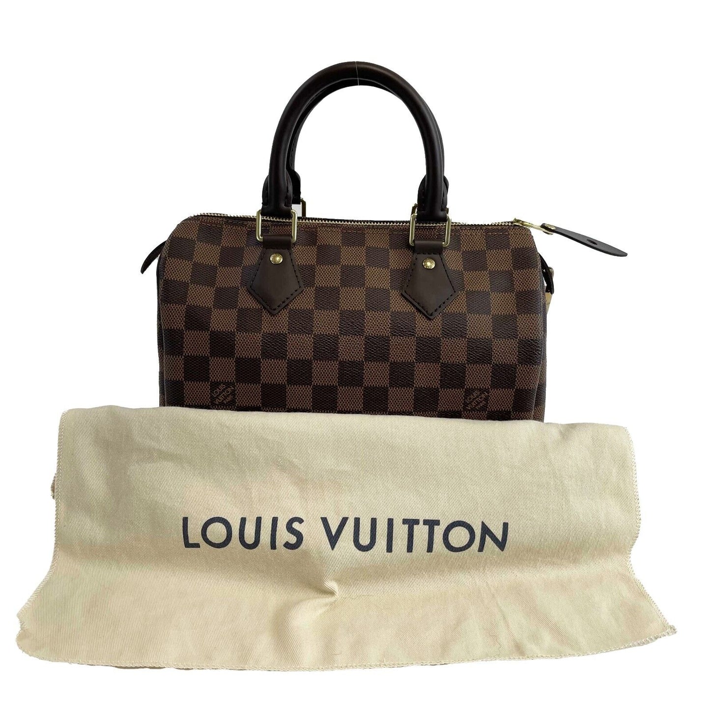 Louis Vuitton - NEW - Damier Ebene Speedy 25 - Brown Satchel / Top Handle