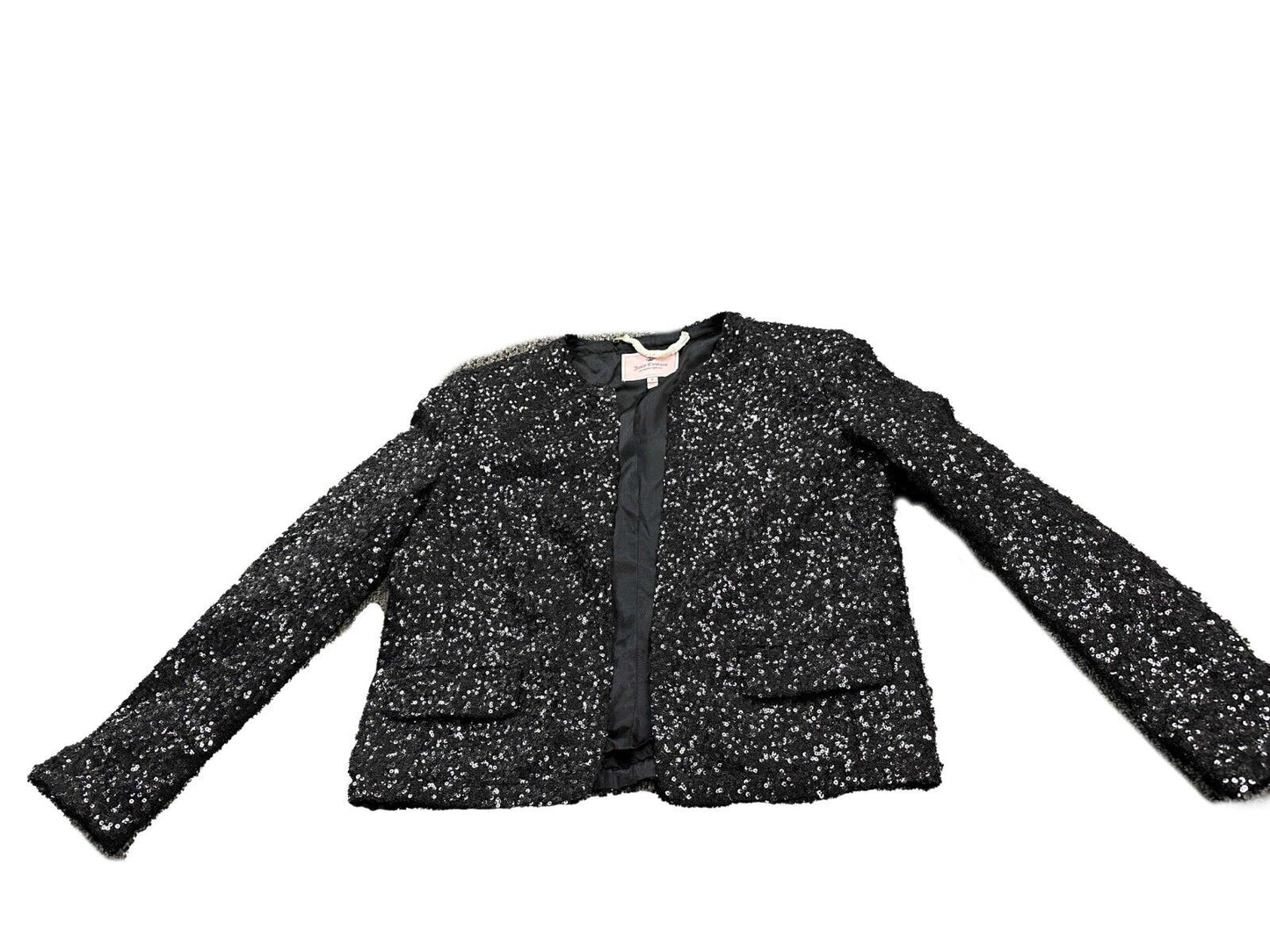 Juicy Couture - Black Sequins Cropped Jacket - Black - Small - Jacket