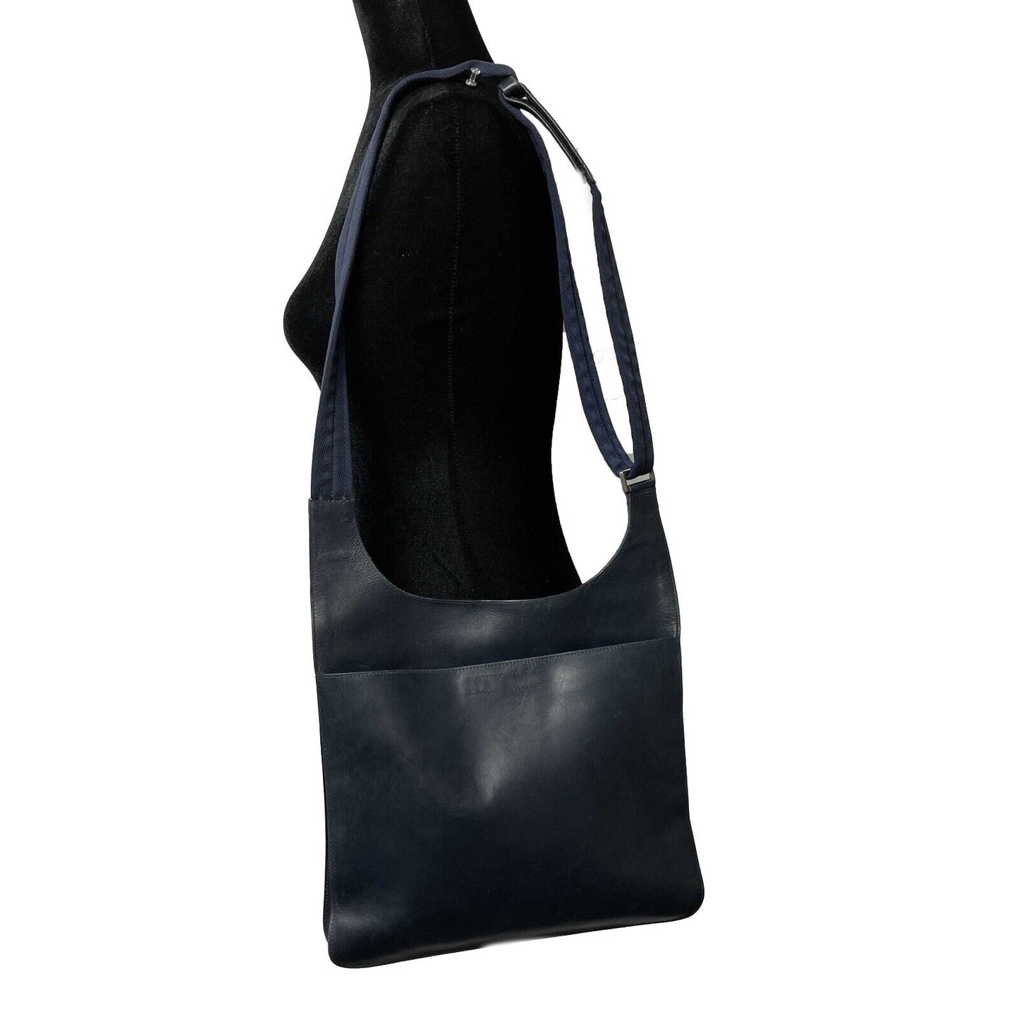 Prada - Vitello Sport Messenger Shoulder Bag - Baltico (Navy) Crossbody Bag