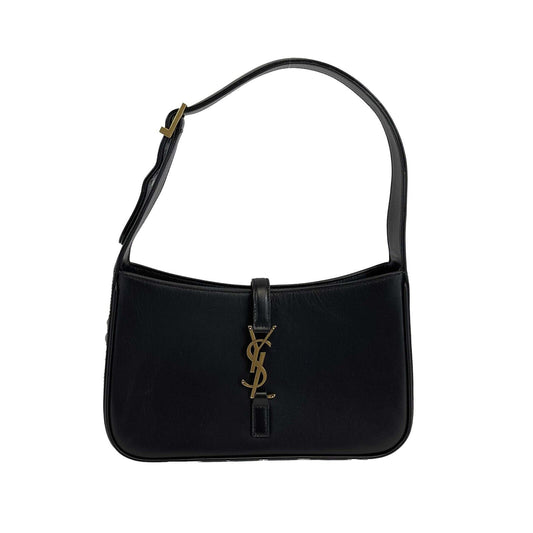 Saint Laurent - YSL - Le 5 À 7 Hobo Bag in Black Smooth Leather - Shoulder Bag