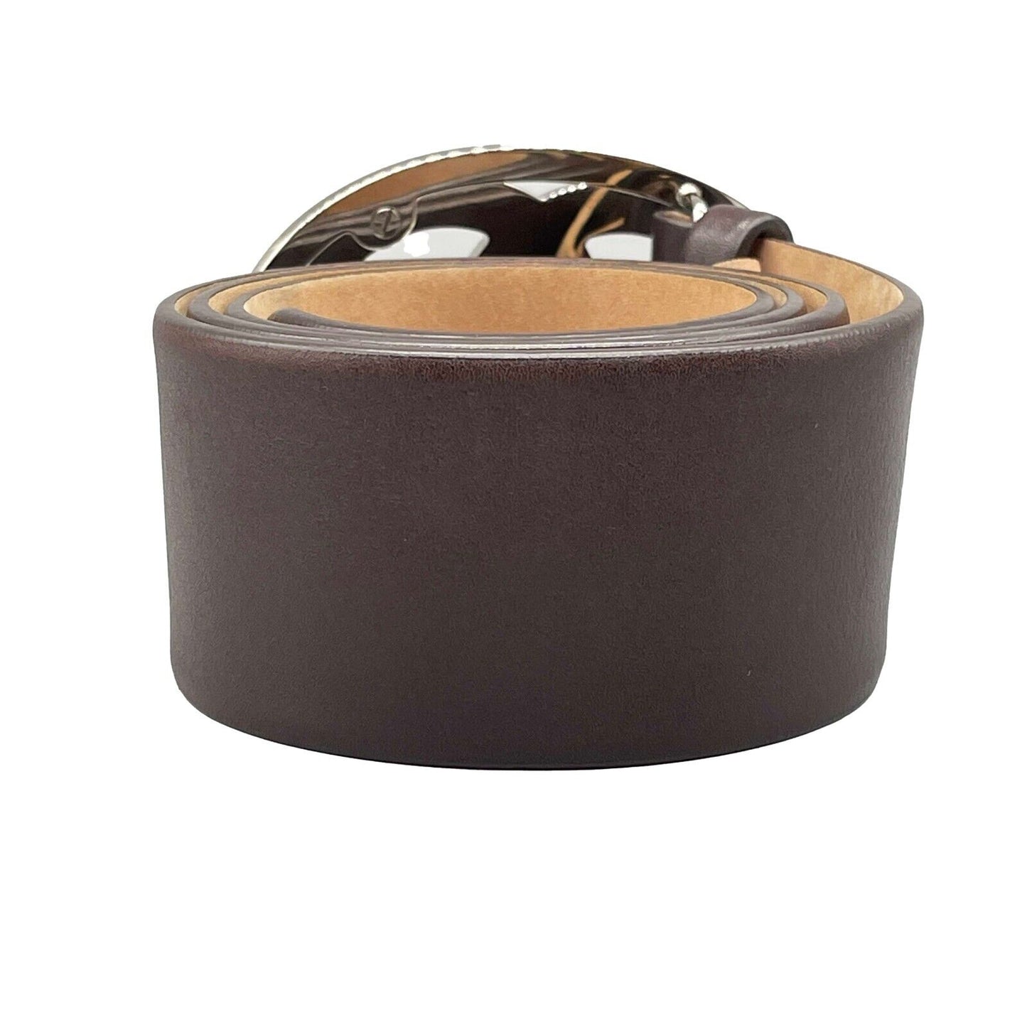 CHANEL - Jumbo Oval CC Logo Buckle Leather - Brown - 75-30 - Belt