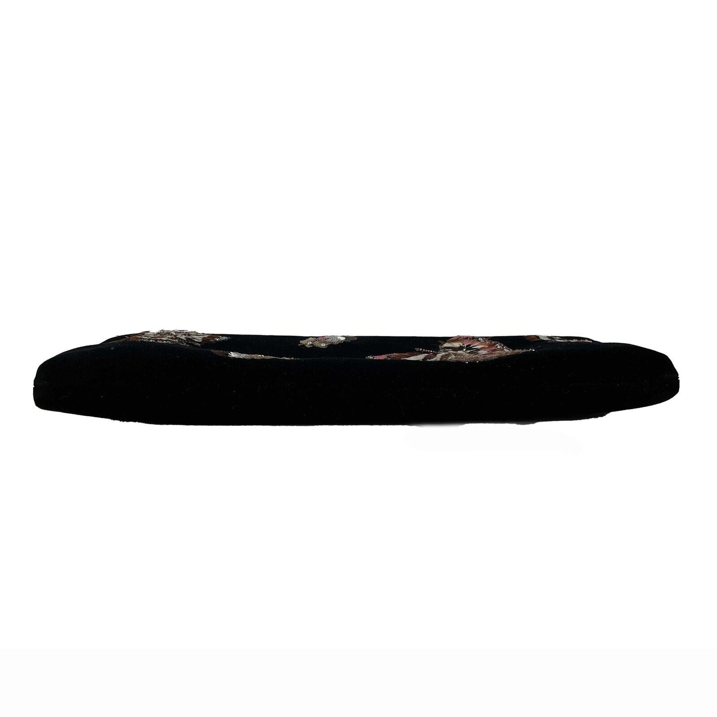 CHANEL - NEW 2015 Velvet Embellished Butterfly Minaudiere Black CC Clutch