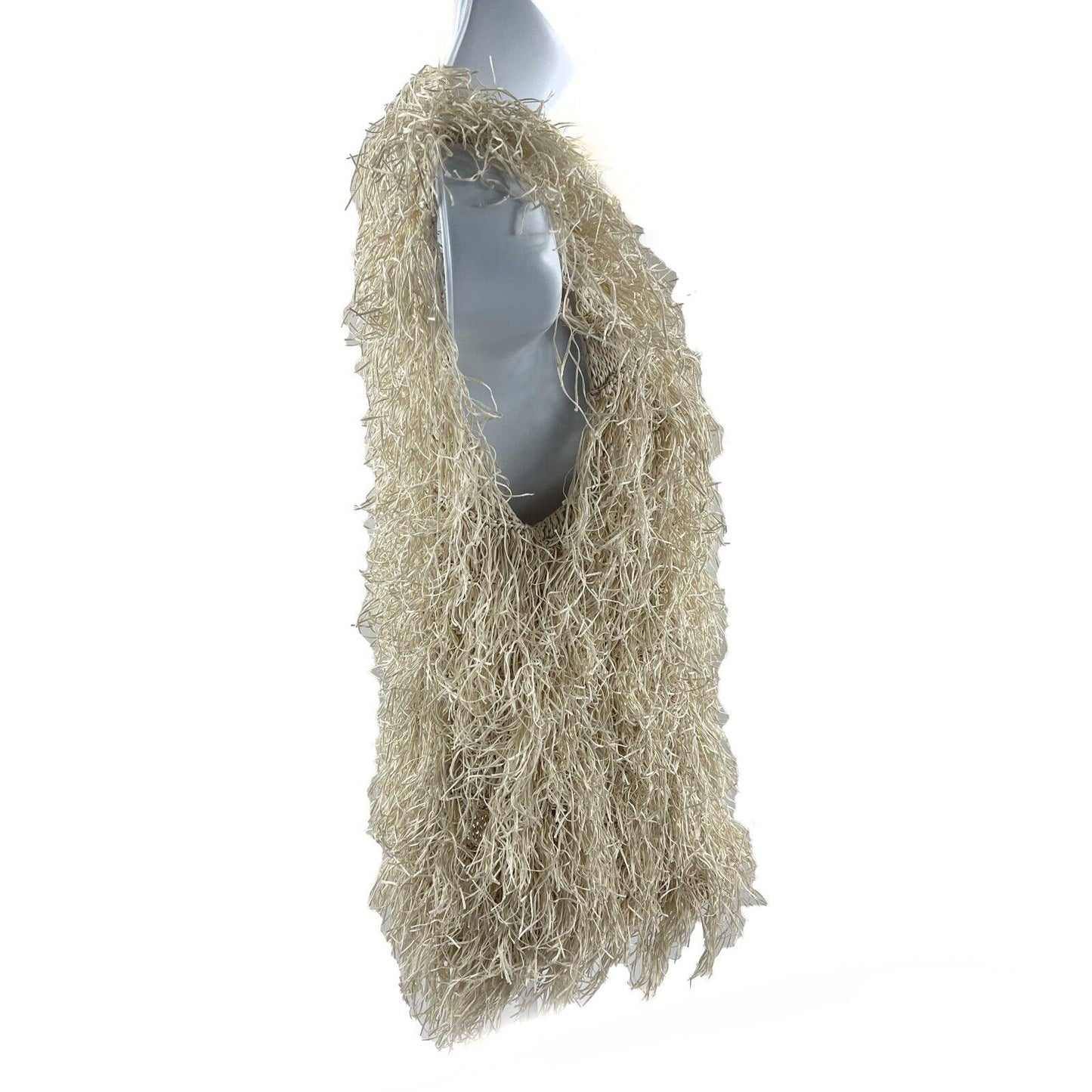 Brunello Cucinelli - Fringed Knit Cotton Sleeveless Blouse - Size M S