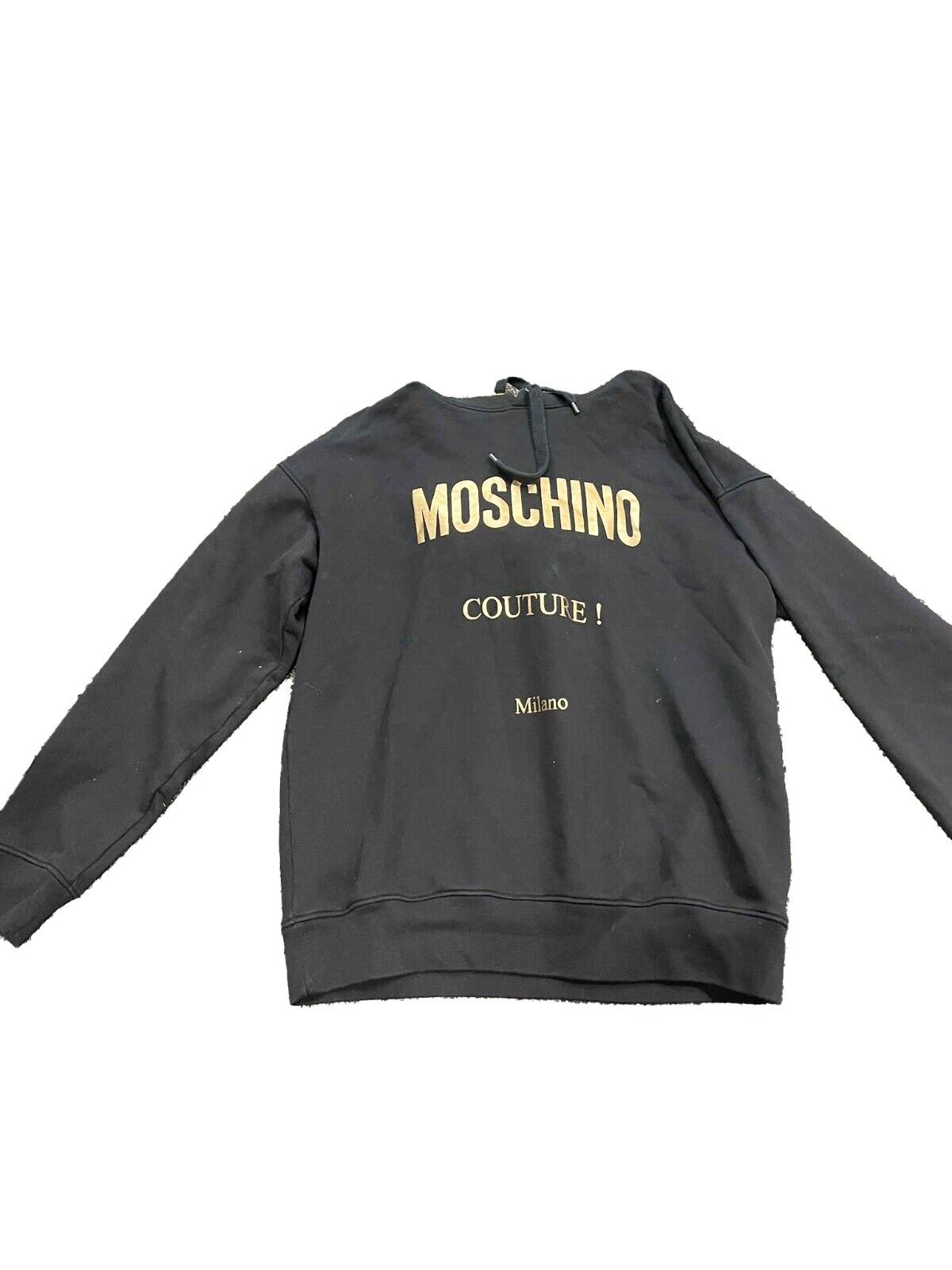 Moschino - Moschino Couture ZA1731 Black / Gold Hoodie - US 40 /EU 50