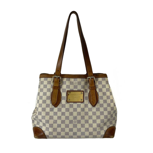 Louis Vuitton - LV - Hampstead MM - Damier Azur Ivory Blue Shoulder Bag