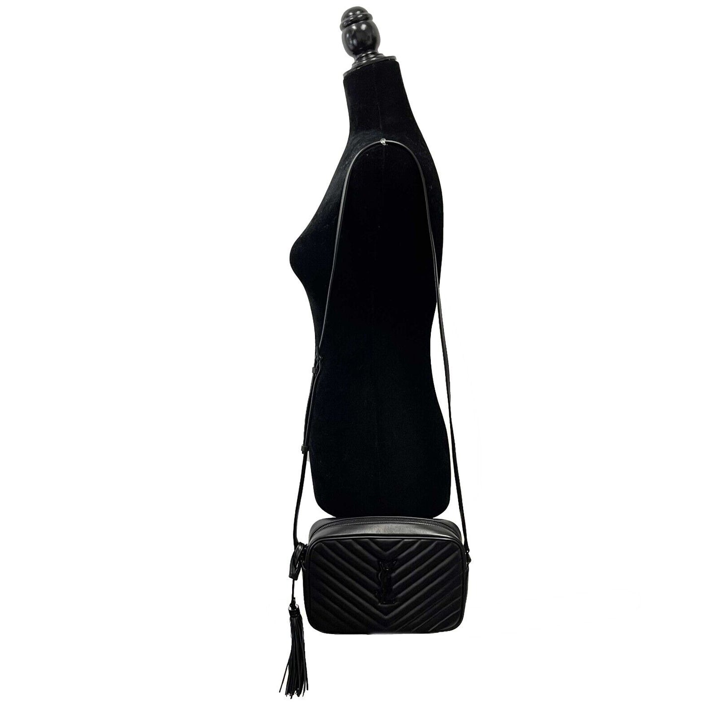 Saint Laurent - Excellent - Lou Camera Bag in Quilted Leather Black Crossbody