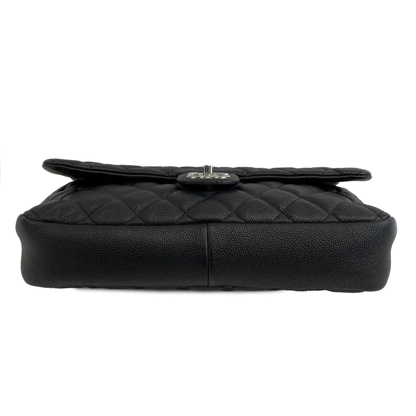 Chanel Easy Flap Bag Quilted Caviar Jumbo